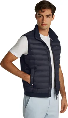 Immagine prodotto di Tommy Hilfiger, gilet da uomo, tessuto misto, imbottito, colore blu (Desert Sky), taglia S