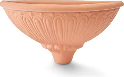 Produktbild von GARDEN ITALIA POTS Pannier Wandvase (Korb) aus Harz CM. 53 x 24 H 31 aus IMPRUNETA-Farbharz, leicht und robust, 53X24