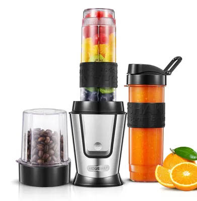 Productafbeelding van HOUSNAT Smoothie Maker voor onderweg met elektrische koffiemolen, 280 ml