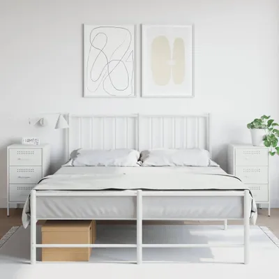 Zdjęcie produktu dla VidaXL 843089, Biały, Stal, 360 mm, 390 mm, 680 mm, 2 szt.