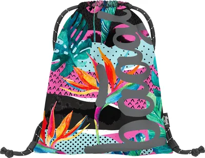 Image de Sac de gym Baagl pour filles avec éléments réfléchissants (Skate Fresh)
