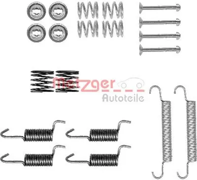 Produktbild von Zubehörsatz Feststellbremsbacken METZGER hinten für OPEL Corsa D Schrägheck (S07) für HYUNDAI i20 (PB, PBT) für KIA SOUL (AM)