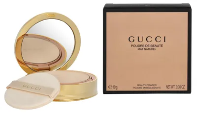 Immagine prodotto di Gucci Poudre De Beauté Mat, Tutti i tipi di pelle, Beige, Custodia, Cipria compatta, Naturale/Naturale, 10 g