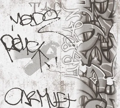 Obrázek produktu pro A.S. Création graffiti tapety boys & girls papírové tapety šedá černá bílá 10,05 m x 0,53 m