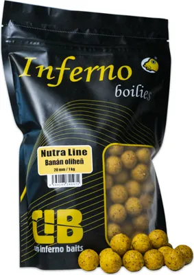 Zdjęcie produktu dla Carp Inferno Boilies Nutra Line 20 mm 250 g banan i kałamarnica