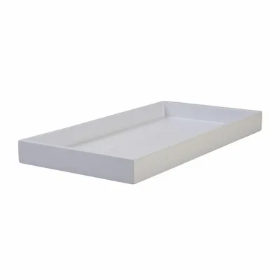 Obrázok produktu pre Gift Company Podnos Spa S, obdĺžnikový, servírovací podnos, dekoratívny podnos, MDF, biely, 40 x 21 cm, 77861