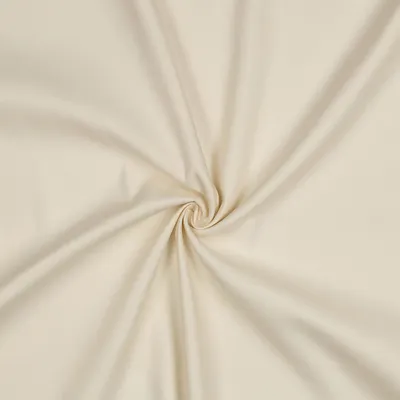0,5m Baumwoll-Satin Baumwollstoff Satinstoff Meterware unifarben Oeko-Tex zertifiziert creme