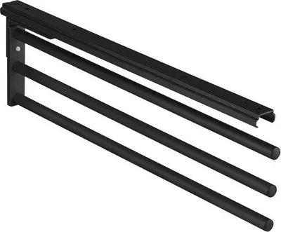 Produktbild von Aluminium Handtuchhalter - schwarz - kompakt - 1 Stück