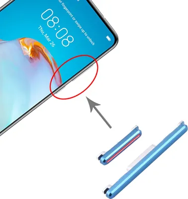 Immagine prodotto di Pulsante di alimentazione per Huawei P40 Blu On Off Volume Interruttore di ricambio di riparazione
