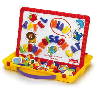 Produktbild von Quercetti 66-tlg. Magnetbuchstaben-Tafel Spielset Magnetino