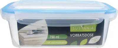 Produktbild von Frischhaltedosen Vorratsdosen transparent Deckel mit Clickverschluss 750 ml