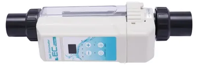 Produktbild von Pool Salzelektrolyseanlage - Salzwasser-Chlorinator - Bis 50 m³ - 220 V - 38,7×15,2×12,2 cm - Für Pool & Spa - Kunststoff - Weiß