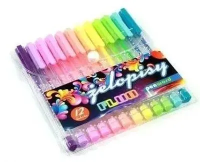 Image de Stylo à bille fluo 12 couleurs