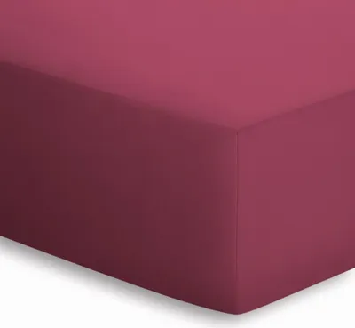 Produktbild von schlafgut Jersey-Elasthan Spannbettlaken Spannbetttuch 180x200cm - 200x220cm Bordeauxschlafgut