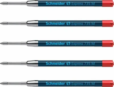 Produktbild von Schneider Kugelschreiber Mine Express M 5er-Set rot