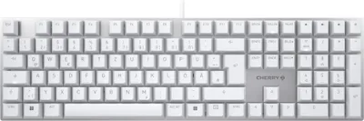 Produktbild von Cherry TAS KC 200 MX Corded DE-Layout silber MX2A Silent Red