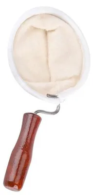 Image de Filtre en tissu pour café avec manche en bois - Longueur : 195 mm - Diamètre : 100 mm - Pour 1 à 4 personnes