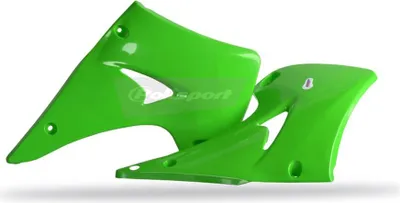Produktbild von POLISPORT Kühlerspoiler seitlich Grün passend für Kawasaki KX125/K X250