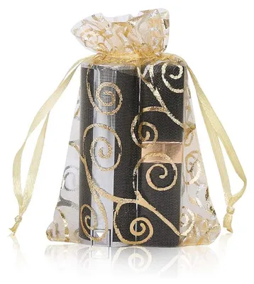 Produktbild von 100 Stücke Organzabeutel Organzasäckchen Tunnelzug Geschenktüten Schmuckbeutel für Hochzeit Gunst Taschen Geschenk - 10x15 cm/3.94x5.91 Zoll, Gold, Hochzeit & Geschenkverpackung