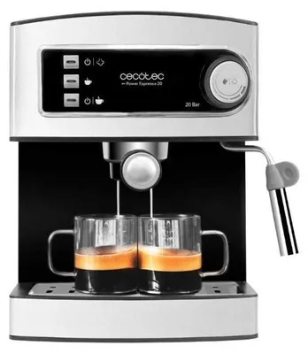 Immagine prodotto di Cecotec Power Espresso 20 – Espressomaschine 850 W, 20 bar, 1,6 L, Silber