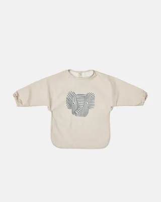 Zdjęcie produktu dla OYOY M107730, Śliniak w rękawach, Beżowy, Unisex, Obraz, Wzór we zwierzątka, Słoń