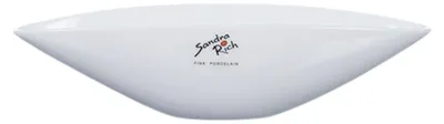 Produktbild von Porzellan Teller, Schale ELONGATE oval L. 22cm weiß länglich Sandra Rich