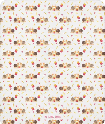 Produktbild von Mr. & Mrs. Panda Plaid Schnecken Liebe 130 x 155 cm - Weiß - Geschenk, Paar, Große, Kuscheldecke, Decke, Pärchen, Freundin, Sofadecke, Tagesdecke, Heimdecke, Verliebt