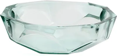 Image de Bazar Bizar Bol verre recyclé bleu 25x25x8cm