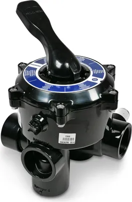 Produktbild von 1 1/2'' IG 6-Wege Ventil Astral schwarz mit Anschlussverrohrung