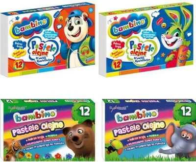 Obrázek produktu pro Pastele olejne Bambino ST-Majewski 12 kolorów do rysowania