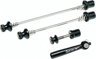 Produktbild von Procraft Schnellspannerset 3-teilig 110 mm/135 mm schwarz - Diebstahlschutz i...
