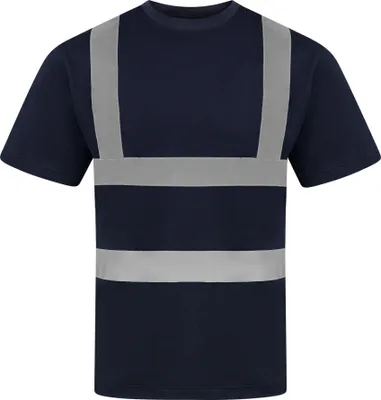 Obrázok produktu pre Korntex KXPCSHIRT | Pánske tričko zo zmesovej tkaniny, EN ISO 20471:2013 - Farba: Navy - Veľkosť: XXL
