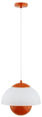 Obrázok produktu pre Závesná lampa so skleneným tienidlom zakrývajúcim svetlo zospodu SETNA, žlto-oranžová, 1xE27x15W, kov, rozmery: 85x30x30 cm, IP20, Alfa