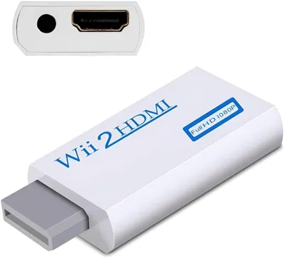 Zdjęcie produktu dla INF Adapter HDMI Kompatybilny z Nintendo Wii - Full HD 1080p Biały