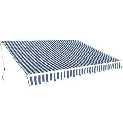 Produktbild von Gelenkarmmarkise 350 cm Blau/Weiß