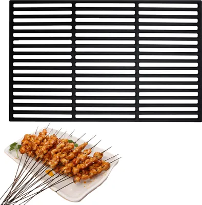 Obrázok produktu pre TolleTour grilovací rošt ohnisko 54x34cm liatinový grilovací rošt BBQ smaltovaná liatina profesionálny grilovací rošt