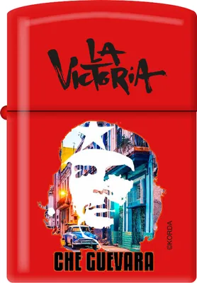 Produktbild von Zippo Che Guevara Benzinfeuerzeug - Revolutionäres Design in Rot Matt