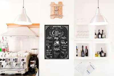 Produktbild von Komar Wandtattoo - Coffeeshop - Größe: 50 x 70 cm (Breite x Höhe), Kinderzimmer, Wandsticker