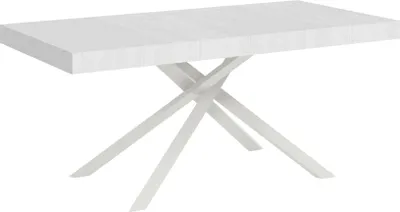 Immagine prodotto di ITYHOME - Tavolo allungabile 180/284x90 cm Karida bianco frassino gambe bianche