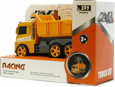 Produktbild von Baustellenfahrzeug 13cm - Betonmischer & Kipper - Spielzeugauto Bauarbeiter (Sortiert)