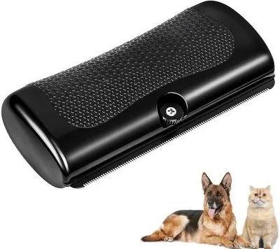 Productafbeelding van Hondenborstel - Borstel voor huisdierenverzorging - Borstel voor korte vacht - Comfortabel handvat - Geschikt voor de ondervacht van honden en katten - Verwijdert effectief losse haren