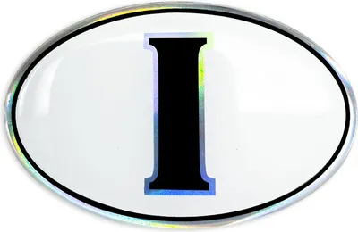 Produktbild von Sticker 3D Oval Italien HQ