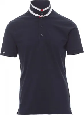 Produktbild von Herren Poloshirt "MEMPHIS" - Payper Marineblau/Weiss-Rot XXL
