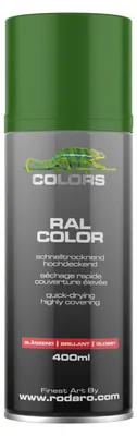 Produktbild von COLORS Sprühlack - 400ml Spraydose | RAL6002 - Laubgrün Glanz