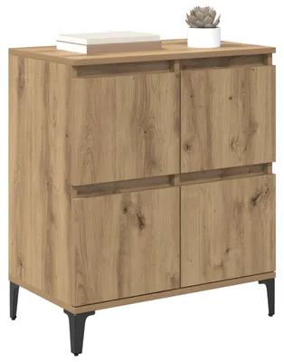 Zdjęcie produktu dla vidaXL Kredens dębowy Artisan 60 x 35 x 70 cm drewno kompozytowe i żelazo
