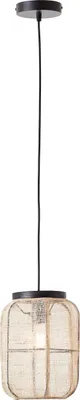 Produktbild von BRILLIANT Tannah Pendelleuchte 22cm schwarz/natur schwarz/natur 99602/76