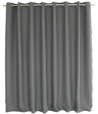 Verdunkelungsvorhang grau 300x240 cm, 100% Polyester, Ösen