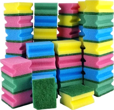 Produktbild von Spühlschwamm Schwamm Schwämme Topfreiniger Topfschwamm Küchenschwamm Set 48er