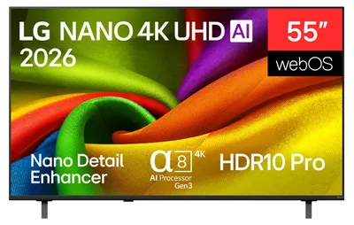Produktbild von LG 55NU850B6LA NANO 4K UHD TV 139 cm (55")