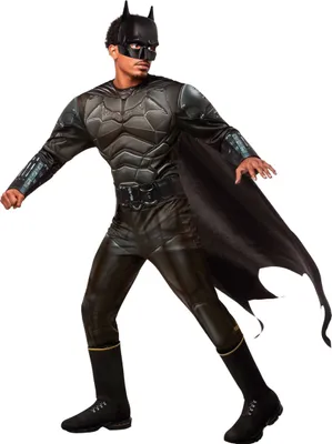 Produktbild von The Batman™ original Kostüm für Erwachsene Maske amp; Cape schwarz M / L